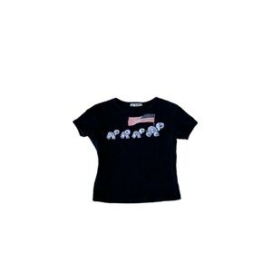 ⭐️ Y2K SELF ESTEEM “Shiny Turtles + American Flag” Baby Tee ⭐️